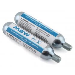 MSW CO2 Cartridges (Silver) (Threaded) (2 Pack) (20g) - 17-000025_18G-2-PACK