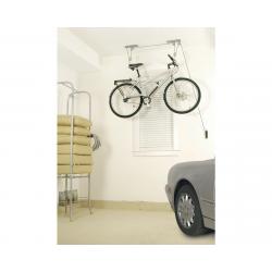 Delta Deluxe Bike Ceiling Hoist Storage Rack (Silver) (1 Bike) (w/ Kayak/Canoe Strapping... - RS2300