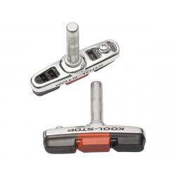 Kool Stop Cantilever Cross Brake Pads (Silver) (1 Pair) (Smooth Post) (Triple Compound) - KS-CXCT