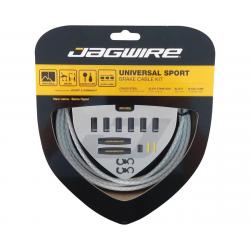 Jagwire Universal Sport Brake Cable Kit (Braided White) (Stainless) (Road & Mountain) (1... - UCK418