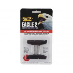 Kool Stop Eagle 2 Canti Brake Pads (Black/Red) (1 Pair) (Black Compound) (Smooth Post) - KS-EC2B