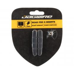 Jagwire Road Pro S Brake Pad Inserts (Black/Red) (Shimano/SRAM) (1 Pair) (Power Compou... - JS453RPS