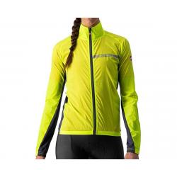 Castelli Women's Squadra Stretch Jacket (Yellow Fluo/Dark Grey) (XS) - B4521529032-1