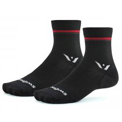 Swiftwick Pursuit Four Ultralight Socks (Retro Stripe/Black) (L) - 4BGE0ZZ-L