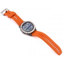 Garmin Fenix 6 Sapphire (Ti Gray w/ Orange Fenix 6 Quick Fit Wristband) - 010-02158-13