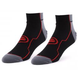 Performance 1.5" Speed Socks (Black/Red) (S/M) - PF12SRDSM
