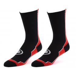 Performance 8" Speed Socks (Black/Red) (S/M) - PF12TRDSM