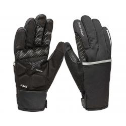 Louis Garneau Super Prestige 3 Gloves (Black/Yellow) (M) (w/ Finger Covers) - 1482307-020-M