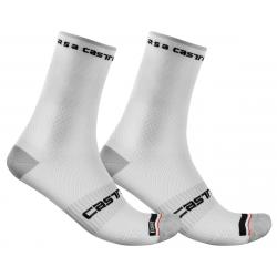 Castelli Rosso Corsa Pro 15 Sock (White) (2XL) - R4521026001-6