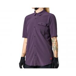 Fox Racing Women's Flexair Woven Short Sleeve Shirt (Dark Purple) (L) - 27444-367L