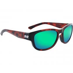 Optic Nerve Vesper Sunglasses (Matte Dark Demi) (Smoke Green Revo Lens) - 21901