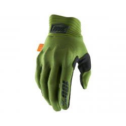 100% Cognito D30 Full Finger Gloves (Army Green/Black) (XL) - 10013-216-13