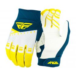 Fly Racing F-16 Gloves (Yellow/White/Navy) (3XL) (Prior Year) - 372-91313