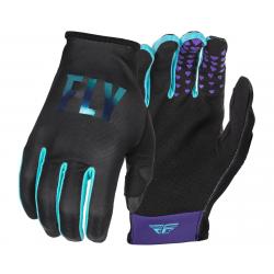 Fly Racing Women's Lite Gloves (Black/Aqua) (Youth L) - 375-610YL