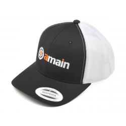 AMain Trucker Hat w/Gears Logo (Black) (One Size Fits Most) - AMN2006