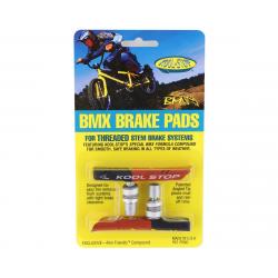 Kool Stop BMX Brake Pads (Black/Salmon) (Threaded) (1 Pair) (Dual Compound) - KS-BMXDL