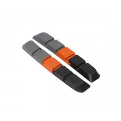 Box One Replacement V-Brake Pads (Black/Orange/Grey) (70mm) (1 Pair) - BX-BP13PRRPL-BK