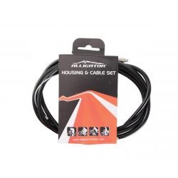 Alligator Economy Derailleur Cable & Casing Set (Black) (Shimano/SRAM) (1.2mm) - LY-220UD01