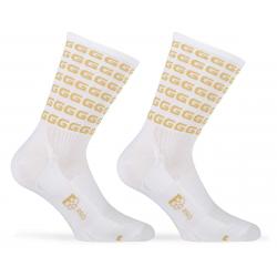 Giordana FR-C Tall "G" Socks (White/Gold) (S) - GICS21-SOCK-GGGG-WTGD02