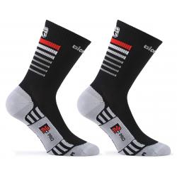 Giordana FR-C Tall Stripes Socks (Black/Red/White) (M) - GICS21-SOCK-STRI-BKRD03