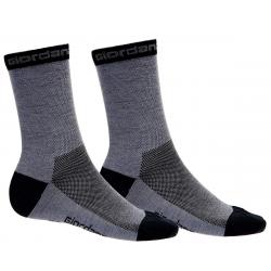 Giordana Merino Wool Socks (Grey) (M) (5" Cuff) - GICW19-SOCK-WOOL-GYBK-03