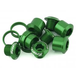Reverse Components Chainring Bolt Set (Green) (4) - 50102