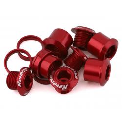 Reverse Components Chainring Bolt Set (Red) (4) - 50101