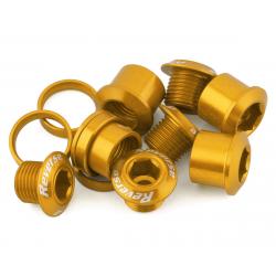 Reverse Components Chainring Bolt Set (Gold) (4) - 50103