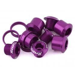 Reverse Components Chainring Bolt Set (Purple) (4) - 50104