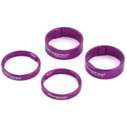 Reverse Components Ultralight Headset Spacer Set  (Purple) (4) - 50009