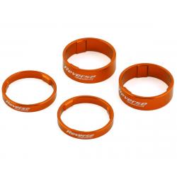 Reverse Components Ultralight Headset Spacer Set (Orange) (4) - 50014