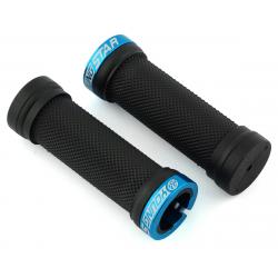 Reverse Components Youngstar Lock-On Grips (Black/Light Blue) - 30800