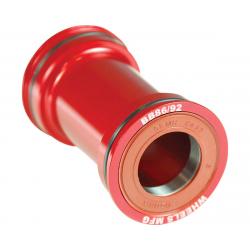 Wheels Manufacturing Bottom Bracket (Red) (BB86/92) (24mm Spindle) (Angular Contact ... - BB86/92-AC