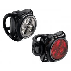 Lezyne Zecto Drive Rechargeable Headlight & Tail Light Set (Black) (250/80 Lumens... - 1-LED-8P-V304