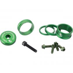 Wolf Tooth Components Headset Spacer BlingKit (Green) (3, 5, 10, 15mm) - BLINGKIT_GREEN