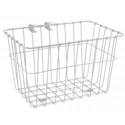 Wald 135 Bolt-On Front Bike Grocery Basket (White) - 135WH