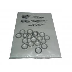 Wheels Manufacturing Aluminum Chainring Spacers (Bag of 20) (3.8mm) - CS-3.8