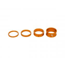 Wolf Tooth Components 1-1/8" Headset Spacer Kit (Orange) (3, 5, 10, 15mm) - SPACER-ORG-KIT1
