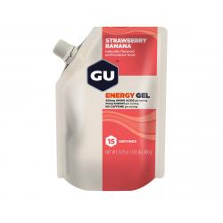 GU Energy Gel (Strawberry Banana) (1 | 16.9oz Packet) - 124100