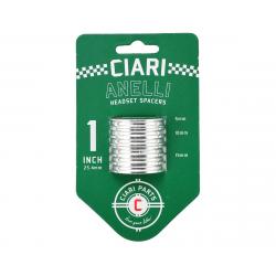 Ciari Anelli 1" Headset Spacer Kit (Silver) - HD0511