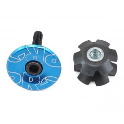 Shimano Gap Cap & Star Nut for Alloy Steerers (Blue Anodized) (1-1/8") - PRHS0020