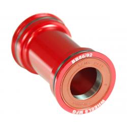 Wheels Manufacturing Bottom Bracket (Red) (BB86/92) (24mm Spindle) (ZERO Ceramic Hyb... - BB86/92-13