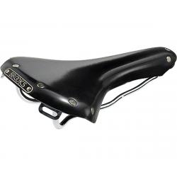 Brooks B15 Swallow Leather Saddle (Black) (Steel Rails) (153mm) - B2000110