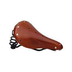 Brooks Flyer Short Women's Leather Saddle (Honey) (Black Steel Rails) (175mm) - B2000827