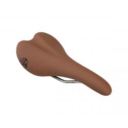 All-City Gonzo Perforated Leather Saddle (Brown) (CrN/Ti Alloy Rails) (13... - AC_PERF_LEATHERSADDLE