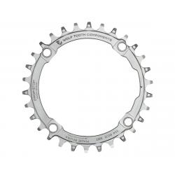 Wolf Tooth Components Drop-Stop Stainless Steel Chainring (Silver) (104mm BCD) (Offse... - SST-10430
