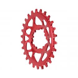 Absolute Black Spiderless GXP Direct Mount Oval Ring (Red) (6mm Offset) (26T) - SROV26RD