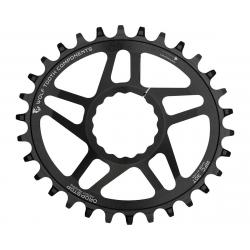 Wolf Tooth Components PowerTrac Drop-Stop Oval Chainring (Black) (Cinch) (6mm Offset... - OVAL-RFC32
