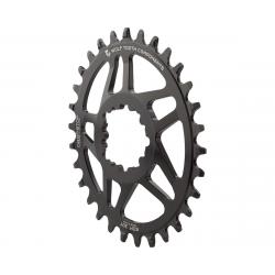 Wolf Tooth Components PowerTrac Drop-Stop GXP Oval Chainring (Black) (6mm Offset) (3... - OVAL-SDM30