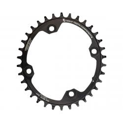 Wolf Tooth Components PowerTrac Elliptical Drop-Stop Chainring (Black) (104mm BCD) (O... - OVAL10432